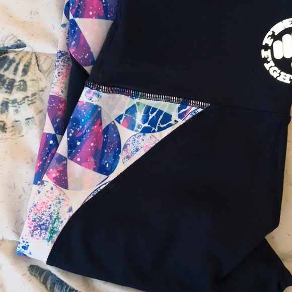 SOLD Feed Me Fight Me leggings - Picture 2 of 4